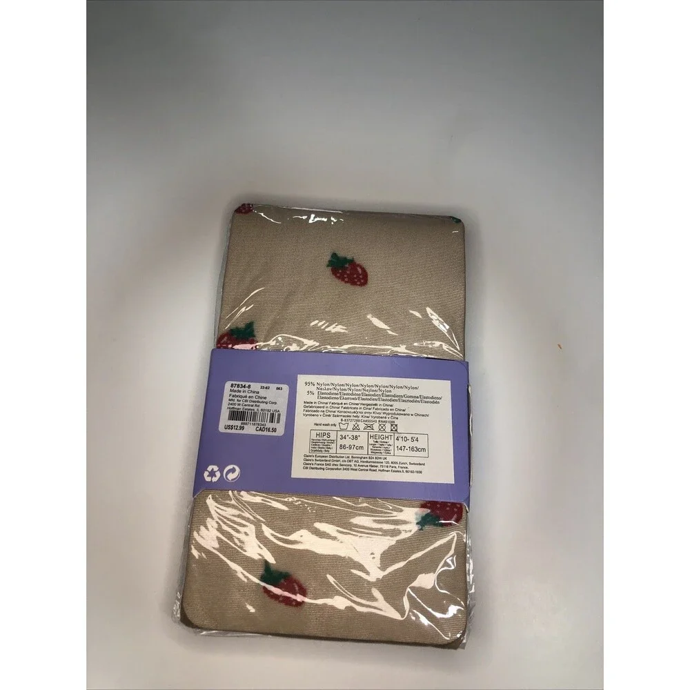 Claire’s Nylon Strawberry Pantyhose S/M